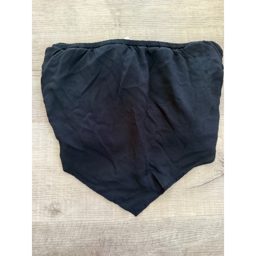 Aerie Black Smocked Bandana Tube Top - Size Large